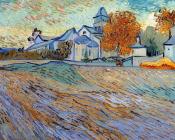 文森特 威廉 梵高 : 圣保罗莫索莱教堂视图